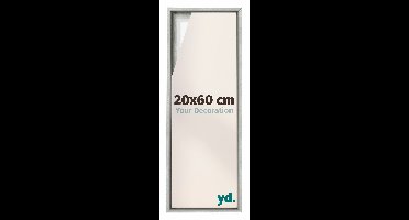 Baklijst voor Canvas 20x60 cm - Zilver Mat - MDF - Lyon
