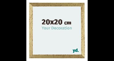 Fotolijst 20x20 cm - Goud Glans - MDF - Mura