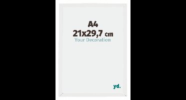 Fotolijst A4 - 21x29,7 cm - Wit Hoogglans - MDF - Mura