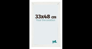 Puzzellijst 33x48 cm - Wit Geveegd - MDF - Mura