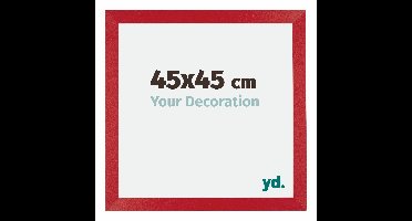 Fotolijst 45x45 cm - Rood - MDF - Mura