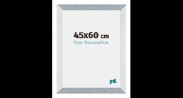 Fotolijst 45x60 cm - Aluminium - Geborsteld - MDF - Mura