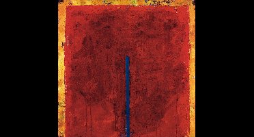 Kunstdruk Ralf Bohnenkamp - Contrasting Red 98x98cm