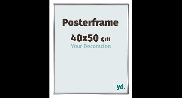 Posterlijst 40x50cm Zilver Hoogglans Kunststof Paris