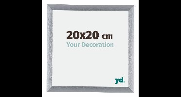 Fotolijst 20x20 cm - Zilver Geborsteld - Aluminium - Tucson