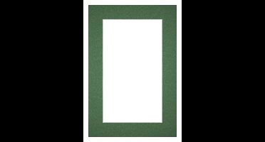 Passe-Partout 30x45 cm - Fotomaat 20x35 cm - Groen Bos - Voor fotolijsten