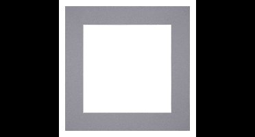 Passe-Partout 30x30 cm - Fotomaat 15x15 cm - Grijs - Voor fotolijsten