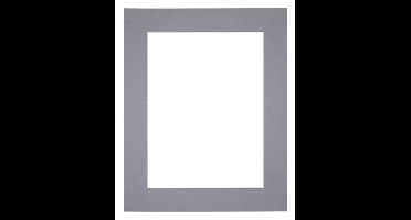 Passe-Partout 56x71 cm - Fotomaat 45x60 cm - Grijs - Voor fotolijsten