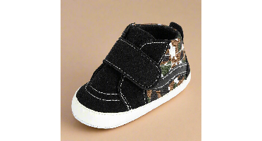 LittleTrend – Schattig & Veilig – Baby Sneakers Zwart-camouflage / 7-12 maanden | Educatief Speelgoed