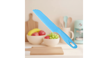 MiniChef – Veilig & Kindvriendelijk – Kinder Snijmes Blauw | Educatief Speelgoed