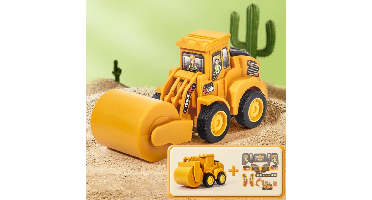 Construction Toy™ - Kleine ingenieurs in actie  - Speelgoed Graafmachine Wals | Educatief Speelgoed