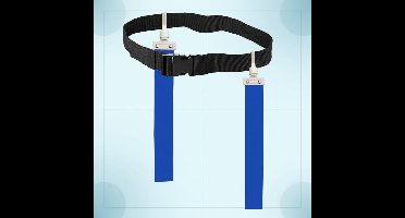 SportTag – Actief & Sportief – Vlag Tailleband voor Teams Blauw | Educatief Speelgoed