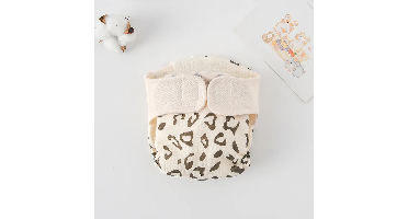 ComfyCotton – Waterdicht & Veilig – Biokatoenen Oefenbroekjes Koffie Luipaard / L (10-14.5kg) - 9-15 maanden | Educatief Speelgoed
