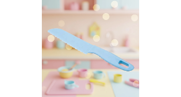 MiniChef – Veilig & Kindvriendelijk – Kinder Snijmes Lichtblauw | Educatief Speelgoed