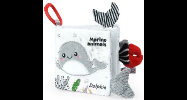Soft Sensory Book – Voelen & Ontdekken – Baby Boekje Zeedieren | Educatief Speelgoed