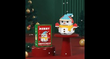 HolidayBlocks – Vrolijk & Decoratief – Kerst Mini Bouwstenen Sneeuwman | Educatief Speelgoed
