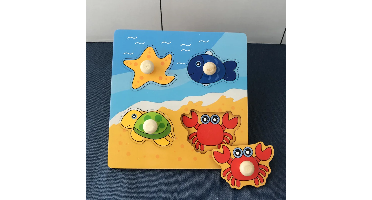 Clever Puzzle™ - Slim Spelen - Houten Puzzel Zeedieren | Educatief Speelgoed