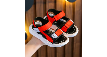 Summer Soft Sole – Comfort & Antislip – Kinder Sandalen Rood / 35 (8–9 jaar 20.5 cm) | Educatief Speelgoed