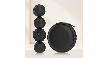 CalmSphere – Zacht & Focused – Magnetisch Stressspeelgoed Zwart / M (Ø 2.85cm) / 4 | Educatief Speelgoed