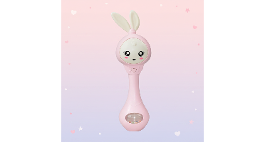 Fun Animal Rattle – Vrolijk & Educatief – Baby Rammelaar Roze | Educatief Speelgoed