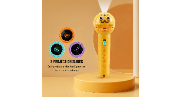 Story Torch™ - Bedtijd Magie - Zaklamp projector Geel | Educatief Speelgoed