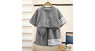 MiniSport – Sports & Casual – 2-delige Set met Short en T-shirt Grijs / 80 (2–3 jaar) | Educatief Speelgoed