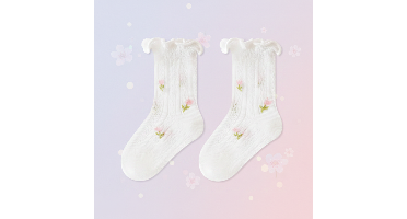 HappyToes – Kleurijk & Schattig – Baby Sokken (Set van 5) Wit / 20 (0–6 maanden) | Educatief Speelgoed