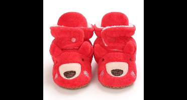 Mini Fashion™ - Kerst Kinder Pantoffels Rood - Rendier / 21 (0-6 maanden) | Educatief Speelgoed