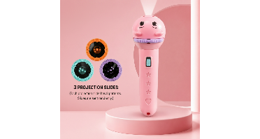 Story Torch™ - Bedtijd Magie - Zaklamp projector Roze | Educatief Speelgoed