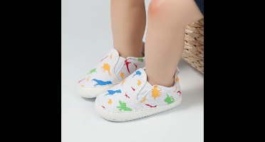 TinySteps – Veilig & Speels – Baby Slip-On Antislip Sneakers Wit / 18 (12 – 18 maanden / 12.5–13 cm) | Educatief Speelgoed