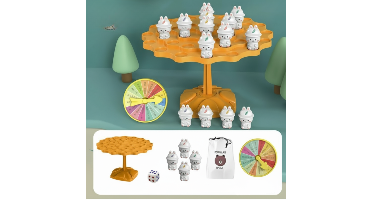 HappyBalance – Leuk & Slim gezelschapspel – Balansspel Konijn | Educatief Speelgoed
