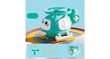 Hover Buddy™ – Luchtige Lachjes – Cartoon Helikopter Groen | Educatief Speelgoed