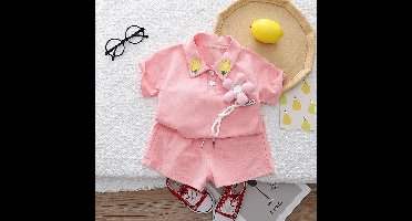 Mini Fashion™ - Comfort & Stijl - Meiden Zomerset Roze / 86 (12-18 maanden) | Educatief Speelgoed