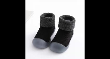 Mini Fashion™ - Anti-slip Grip - Peuter Sokschoenen Zwart / 19 (0-6 maanden) | Educatief Speelgoed