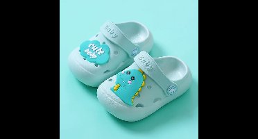 Mini Fashion™ - Ademend Design - Kinder Slippers Mint Blauw / M (2-2.5 jaar) | Educatief Speelgoed