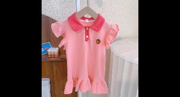 Mini Fashion™ - Gemakkelijk Te Wassen - Kinder Jurk Roze / 110 (3-4 jaar) | Educatief Speelgoed