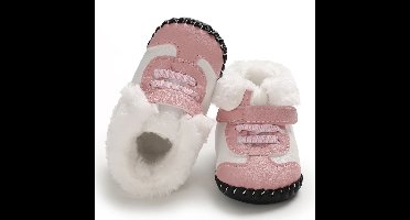Mini Fashion™ - Aanpasbare Sluiting - Winter Laarzen Roze / 20 (12-18 maanden) | Educatief Speelgoed