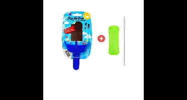 Icelolly Buddy™ - Knoeivrij Genieten - Ijshouder Blauw | Educatief Speelgoed