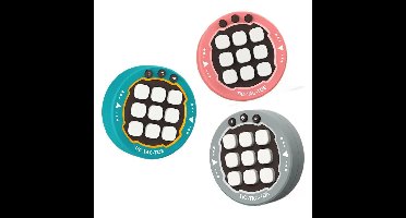 Portable Tic Tac Toe™ - Pocket Puzzelstrijd - Boter-kaas & Eieren Grijs | Educatief Speelgoed