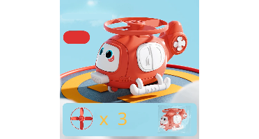 Hover Buddy™ – Luchtige Lachjes – Cartoon Helikopter Rood | Educatief Speelgoed
