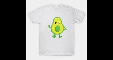Mini Fashion™ - Matchen Met De Familie - Avocado T-shirt Wit Avocado zonder pit / Kinderen - XL | Educatief Speelgoed
