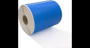 Huismerk Label Tape voor Zebra Label - 800264-605 | 102 x 150 mm | BLAUW - 300 Labels per rol - Kern 25 mm - 1 stuk