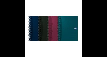 Collegeblk oxf ess a4+ ln 4g 180pag 80gr assorti | 5 stuks