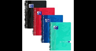 Collegeblk oxf school a4 rt 10mm 23g 160pag ass | 10 stuks