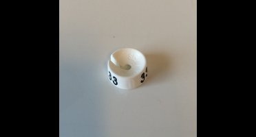 MB wit/zwart 33 voor op kledinghanger
