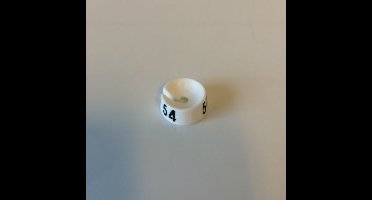 MB wit/zwart 54 voor op kledinghanger