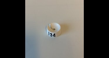 MB wit/zwart 134 voor op kledinghanger