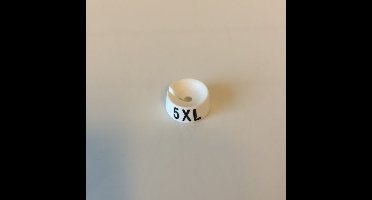 MB wit/zwart 5XL voor op kledinghanger