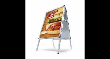 Stoepbord 84x119 cm ALU-klapprofiel A0