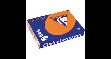 Clairefontaine Trophée Pastel, gekleurd papier, A4, 120 g, 250 vel, oranje